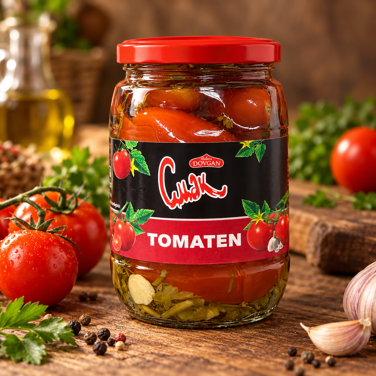 Ganze Tomaten eingelegt nach moldawischer Art