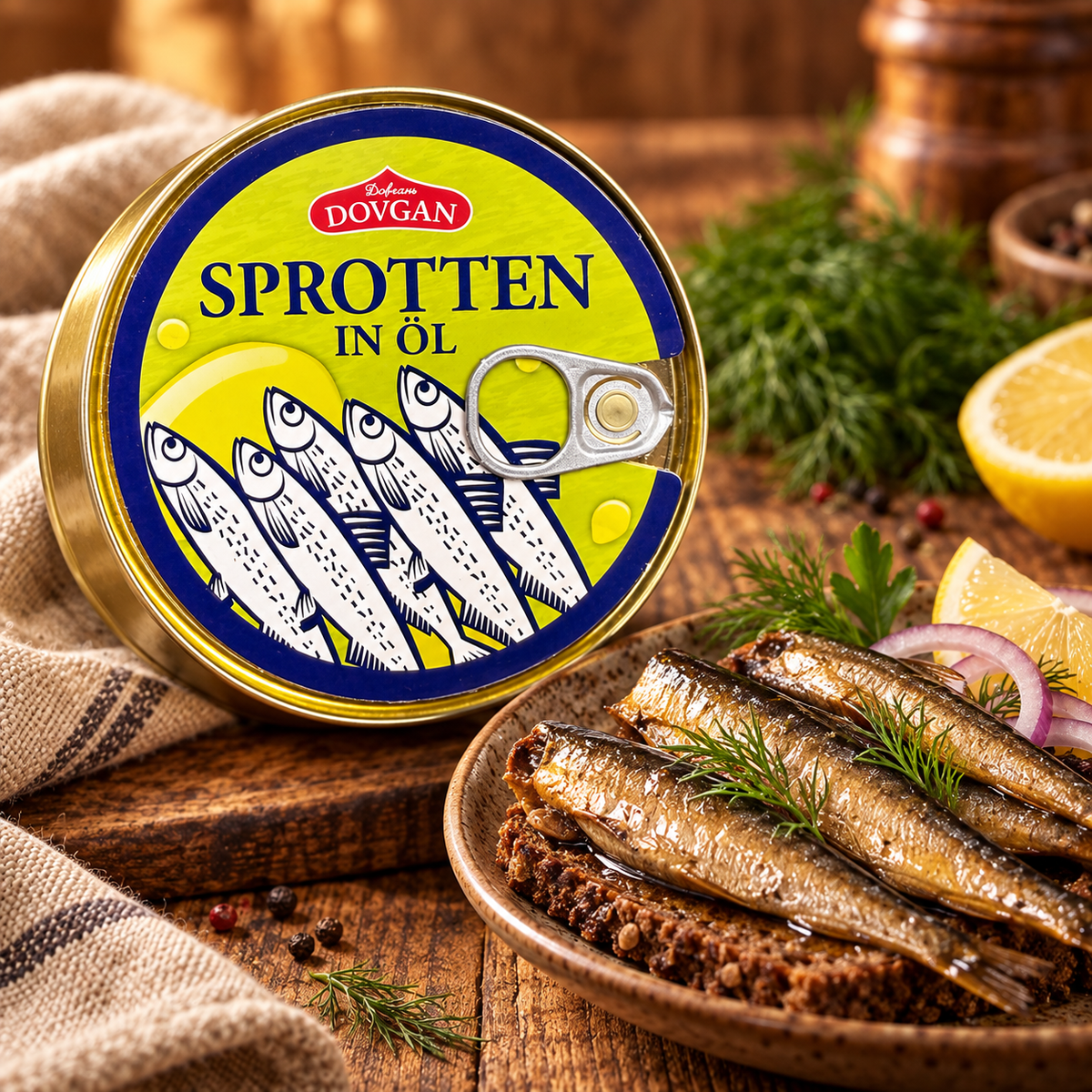 Sprotten in Rapsöl