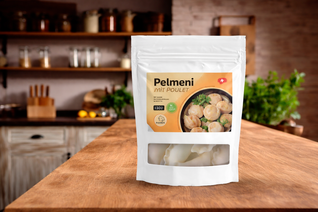 Pelmeni mit Poulet Schweizer Pouletbrust tiefgekühlt