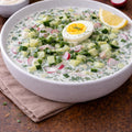 Okroshka kaufen Schweiz – russische kalte Suppe mit Gurken, Ei und Dill