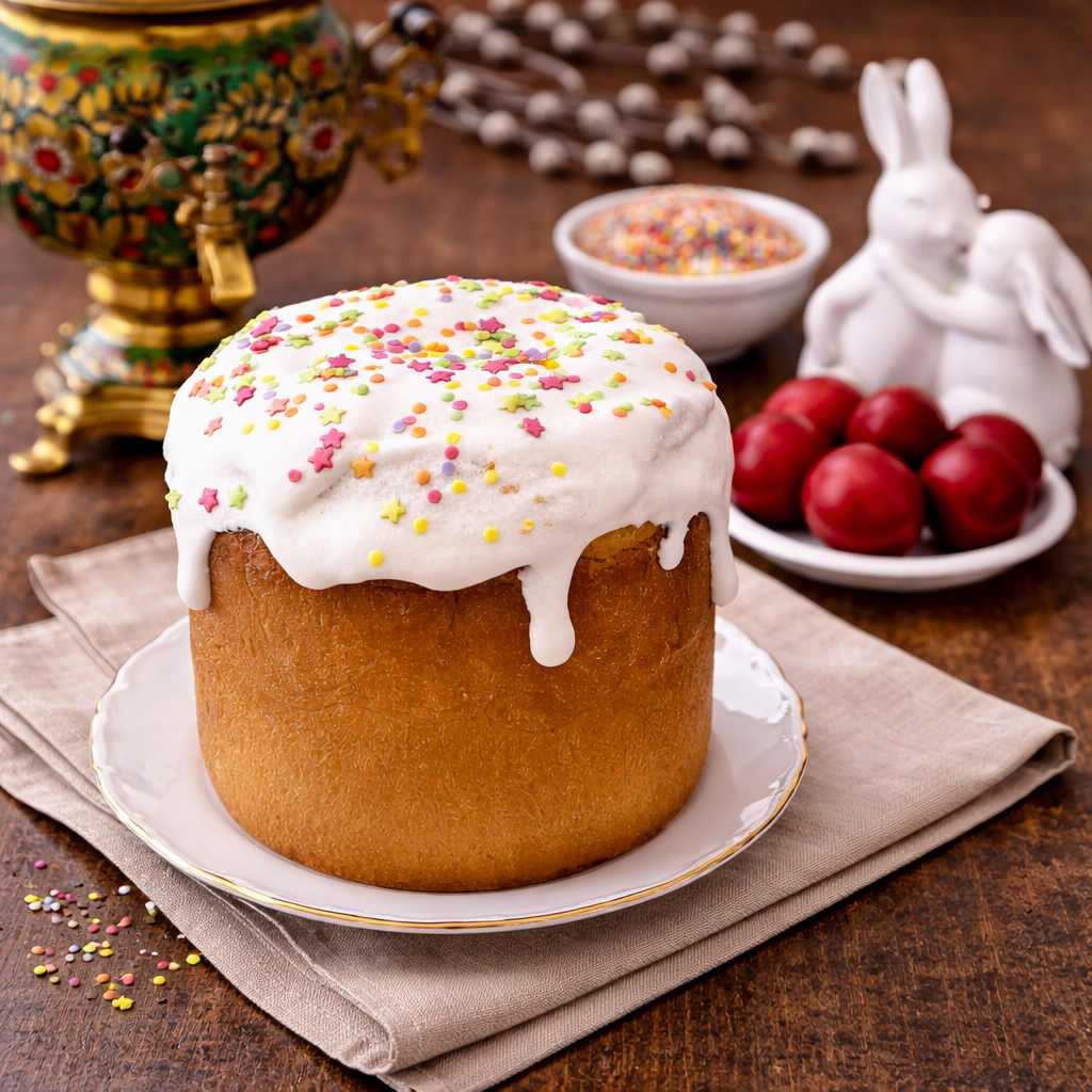 Gross Klein Pascha Kulich auf dem Tisch Schweiz