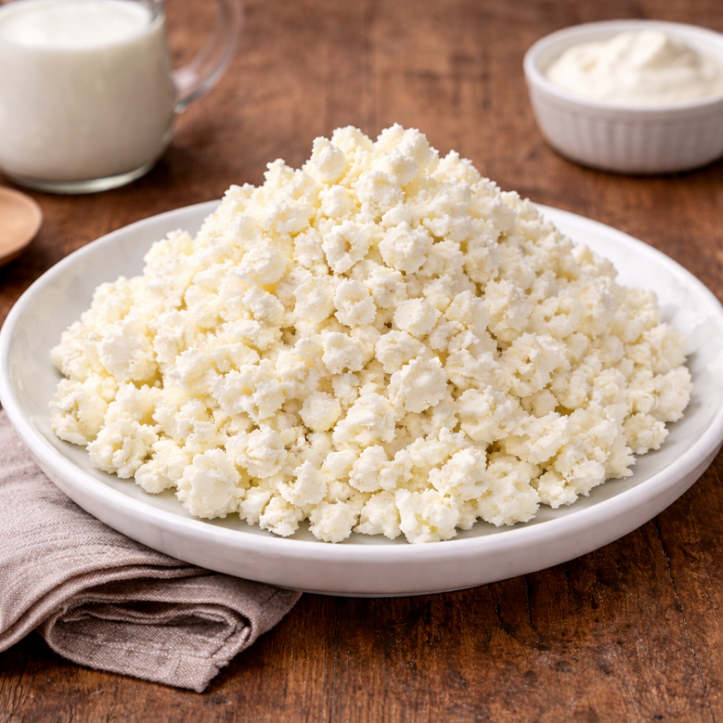 Frischer Quark Tworog aus Schweizer Milch