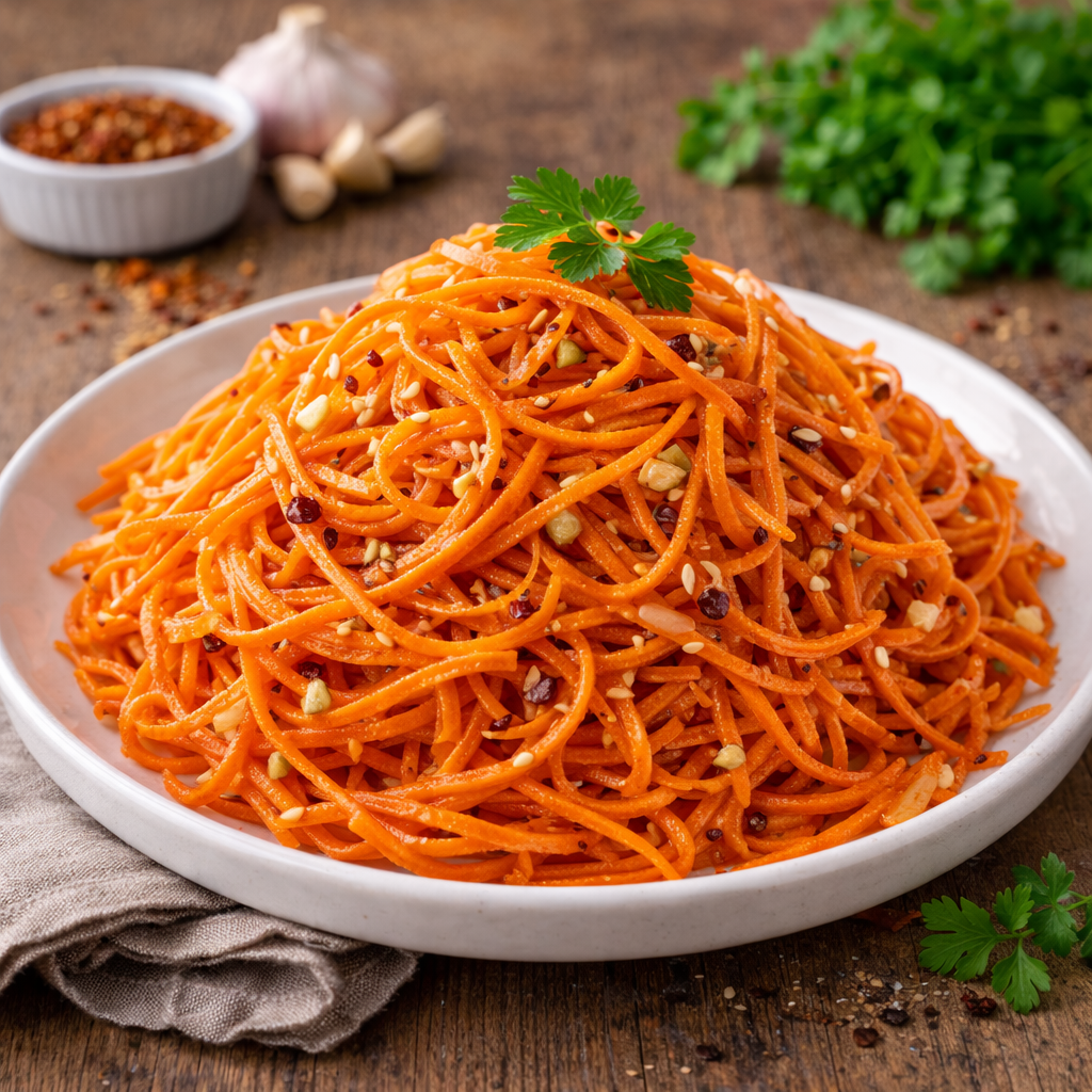 Rüblisalat veganer Karottensalat