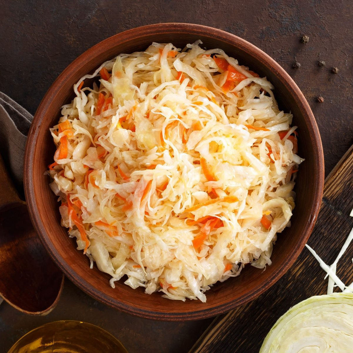 Frisches Sauerkraut traditionelle Zubereitung